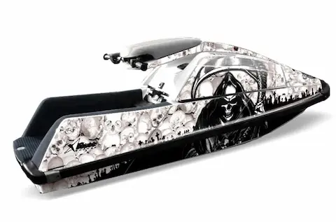 Yamaha SuperJet square nose with the Reaper White graphic kit